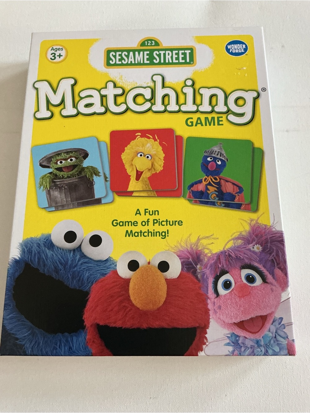 Sesame Street Matching Game - Yellow Box with Colorful Characters